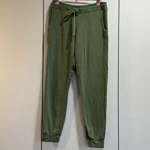 Softwear Olive Green Drawstring Joggers Women’s Medium Lounge Athleisure Pants